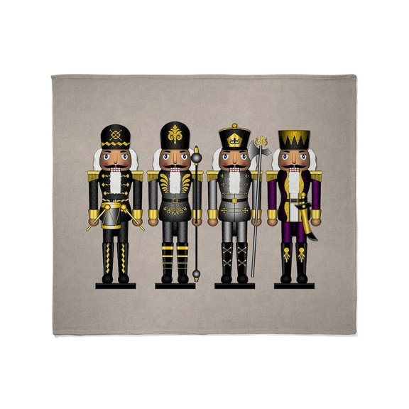 CafePress - Nutcrackers In Asexual Colors Throw Blanket - Soft Fleece Throw Blanket, 50"x60" for All Ages