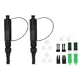 thumbnail image 2 of Acoplador De Fibra óptica, Compacto, 2 Juegos, Adaptador De Fibra SC Portátil A Prueba De Polvo, PEI Resistente A Prueba De Agua IP68 Para Centros De Datos, 2 of 7