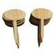 thumbnail image 1 of Etiquetas de plantas etiquetas de madera palos Set flores jardín estaca nota 50 piezas Oval G Zulema, 1 of 6