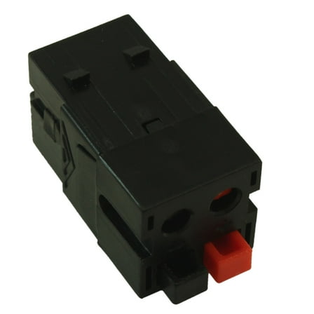 Keystone Jack Insert/Coupler: Dual Speaker DUAL Spring Clips 14-30AWG,Black