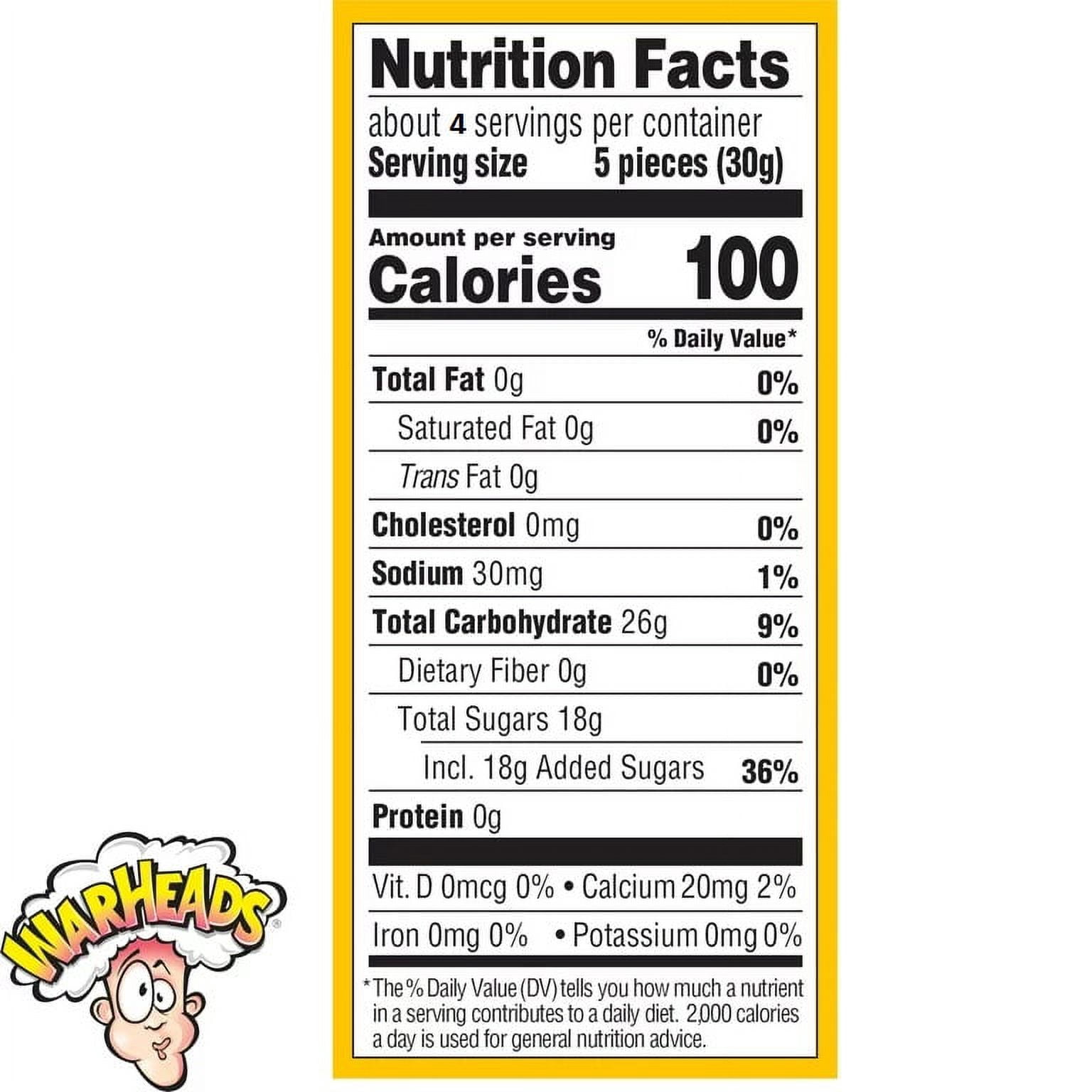 Warheads Wedgies Chewy Sour Candy, Assorted Flavors, 4.5oz