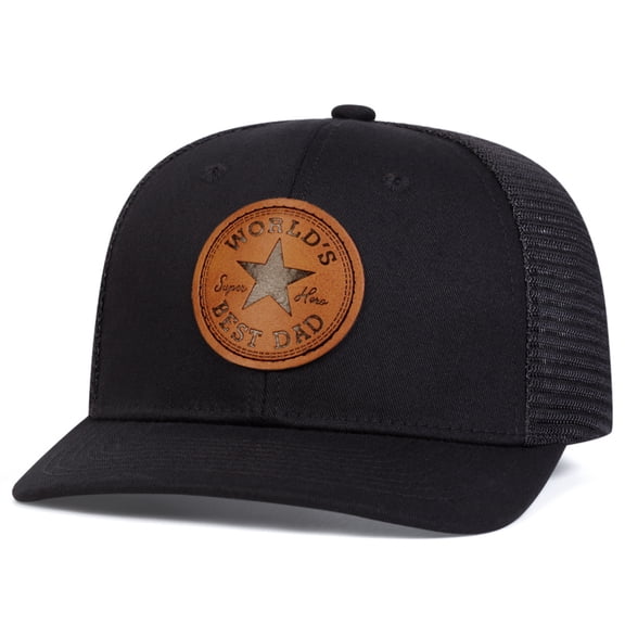 OQRKI Fathers Day Dad Gifts from Daughter Son Wife,Father'S Day Hat for Dad Stepdad Husband Grandpa Uncle Him Men,Adjustable Baseball Cap Birthday Black
