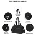 thumbnail image 3 of QYMHOODS Waterproof Travel Duffel Bag with Multi-Pockets and Luggage Strap,Black, 3 of 6