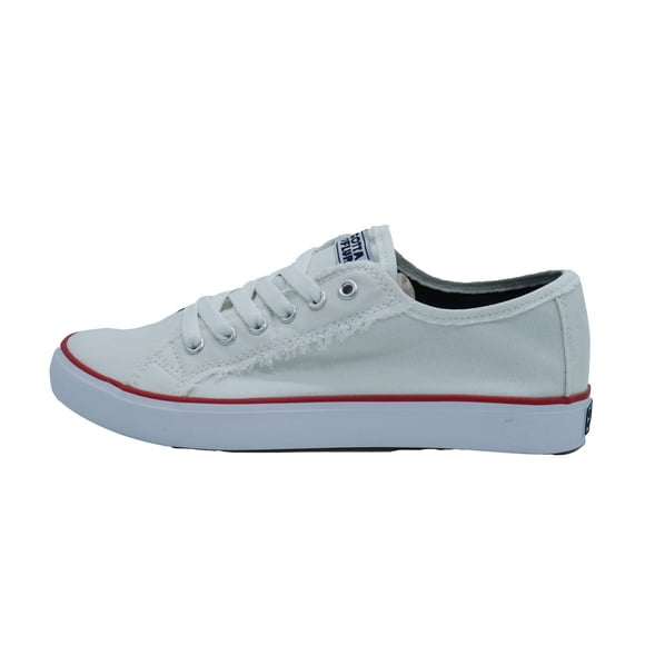 Gotta Flurt Women's Classic II White Canvas Low-Top Sneaker, size 9.50