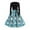 Sky Blue, variant on Christmas Dresses for Women Women's Fashion Temperament Autun And Winter Button Lapel Pocket Long Sleeve Retro Print Dress with Snowflake Christmas Print for Holiday Party,Blue,L