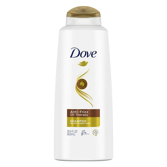 Dove Anti-Frizz Oil Therapy Shampoo for Dry Hair With Nutri-Oils to Treat Frizzy Hair, 20.4 oz
