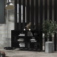 thumbnail image 1 of vidaXL Sideboard High Gloss Black 103.5x35x70 cm Engineered Wood, 1 of 5