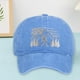thumbnail image 3 of Gorra Para Hombre Y Mujer Divertida Gorra De Béisbol Ajustable Lavada Y Bordada Negro Bordado Talla Única, 3 of 4