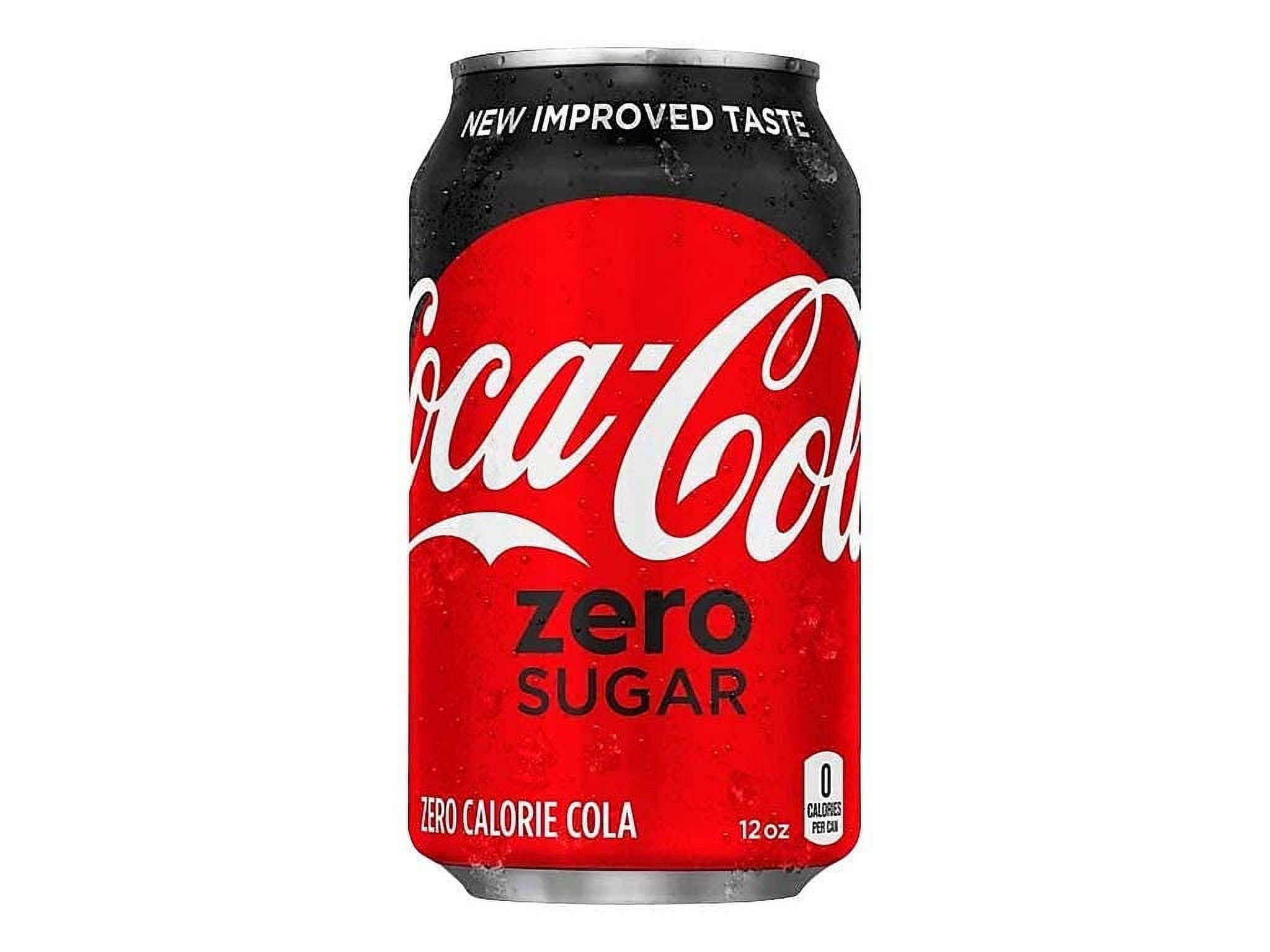 Coke Zero Sugar Soda Soft Drink, 12 fl oz, 24 Pack