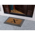 thumbnail image 6 of A1HC First Impression Rubber and Coir, Brown/Beige 24" X 39" Heavy Duty Outdoor Monogrammed Doormat, 6 of 9