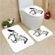 thumbnail image 1 of Juego de alfombras de baño ABPHQTO 3 piezas Semental Appaloosa 18x30 18x14 18x14.7, 1 of 2
