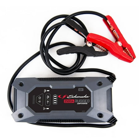 Schumacher 2500A Rugged Jump Starter and Portable Power Pack 12V DC car charger