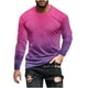thumbnail image 2 of Blusas y camisas de manga larga con cuello redondo para hombre, blusas casuales de cuello redondo y manga larga, camisetas estampadas, blusas para hombre, 2 of 5