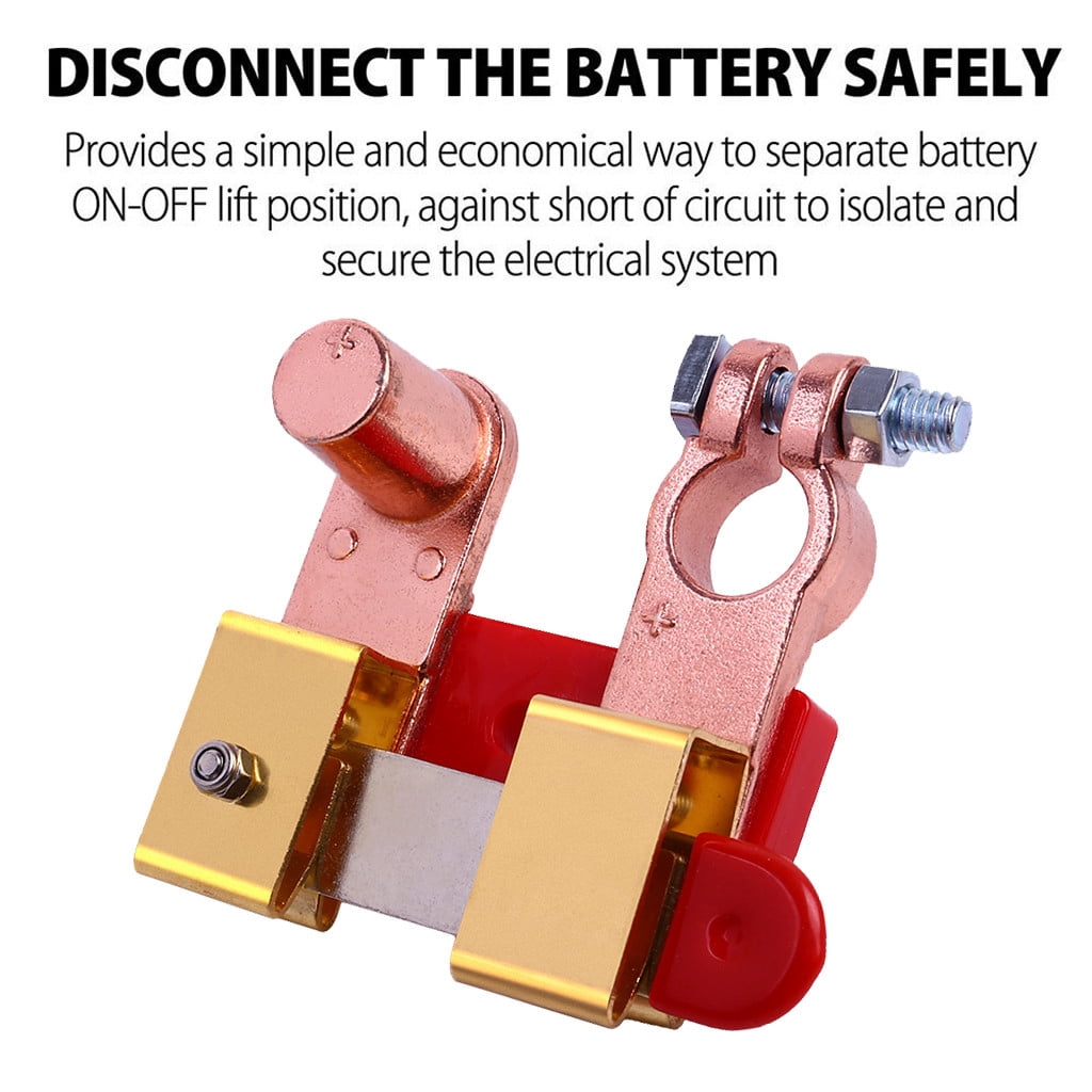ZGstore 12V / 24V Battery Disconnect Switch Isolator Power Cut Off for Marine Car Boat RV ATV High Speed Car Charger Adapter