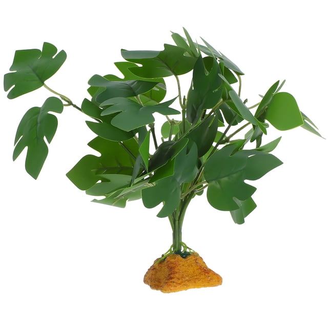 Terrarium Plantes Artificielles Réservoir de Poissons Plantes Réalistes Réservoir de Reptiles Fausses Plantes Réservoir Habitat Bonsaï Dragon Barbu Accessoires