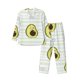 thumbnail image 1 of Fotbe Avocado of a Hear Pijama de Hombre con Estampado de Manga Larga, Conjunto de 2 Piezas, Ropa de Dormir Suave y Cómoda con Bolsillos-Medium, 1 of 7