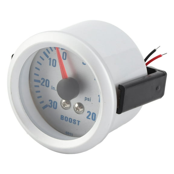 Universal Boost Pointer Gauge Vacuum Pressure Meter 0‑20PSI Blue LED Dial for Cars Motors
