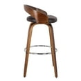 thumbnail image 3 of Armen Living Sonia Modern Faux Leather Counter Stool in Brown, 3 of 5