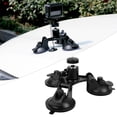 thumbnail image 3 of Soporte de Ventosa Triple Ecomeon para Cámara GoPro OSMO Xiaoyi Negro, 3 of 5