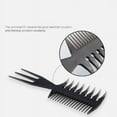 thumbnail image 5 of Retro Men's Oil Head Comb Double Sided Haircut Shape Texture Combs Detangling Hairstyle Styling Tool for Men, 5 of 15