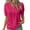 Hot Pink-01, variant on Mittory Women's Puff Sleeve Tops Lace V Neck Hollow Short Sleeve Solid Tops Shirt Blouse