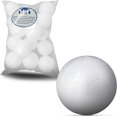 thumbnail image 1 of MT Products 2.5" White Polystyrene Foam Balls for Crafts - Pack of 18, 1 of 8