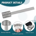 thumbnail image 2 of 10 Pieces Diamond Bit Diamond Grinding Bits Head 1/8 Shank 8mm Cylinder Head Diamond For Most Roots, 2 of 5