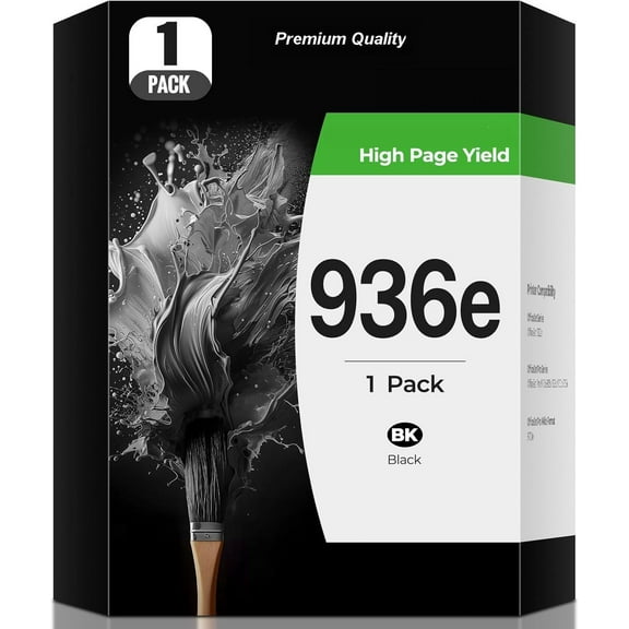 936e 936 Compatible Black Ink Cartridge Replacement for HP 9110 9130 Printer