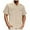 Beige, variant on lmcalzta Mens Button down Shirts Short Sleeve Casual Loose Fitting T Shirts Summer Beach Hiking Fishing Shirts