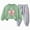H154-Light Green, variant on Toddler Baby Girl Clothes Set Long Sleeve Sweatshirt + Joggers Pants 2Pcs Fall Winter Outfits Breathable(Yellow,5-6 Y)