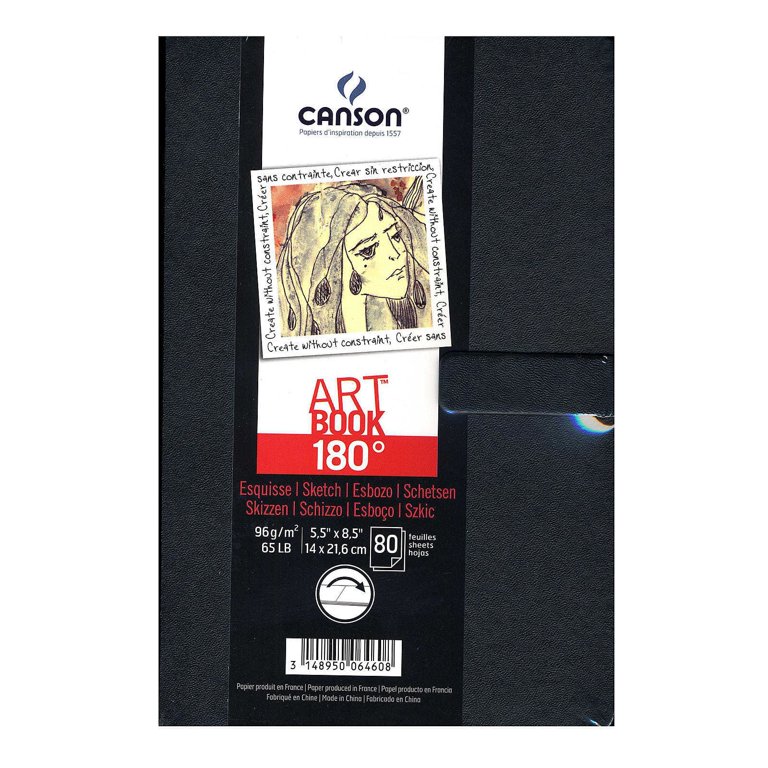 180 Degree Hardbound Sketch Books 5 1/2 in. x 8 1/2 in., 80 sheets (pack of  2)