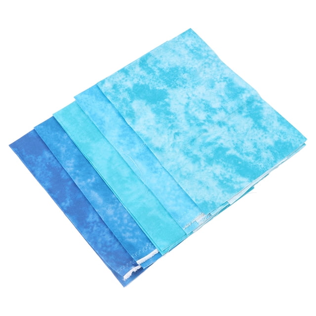 5PCS Cotton Quilting Fabric Multipurpose Smudge Dyed Easy Cutting Soft Patchwork Fabric For DIY Handicraft