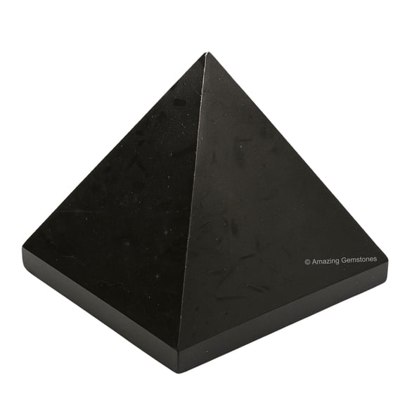 Black Tourmaline Crystal Pyramid 2" Inch