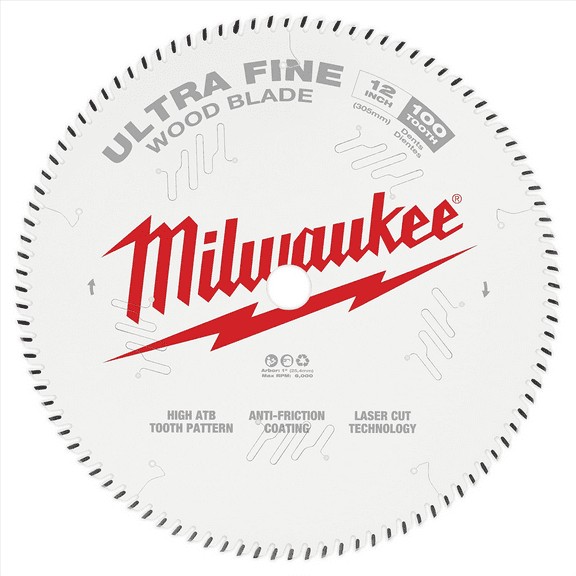 Milwaukee Tool 12" 100T Ultra Fine Finish Circular Saw Blade