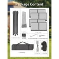thumbnail image 7 of Garvee Pop-up Gazebo Screen Tent 13.29*13.29*9.25 ft, Hexagonal,with Mosquito Netting, Gray, 7 of 7