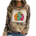 thumbnail image 2 of Ichuanyi liquidación moda para mujeres manga casual de manga redonda redonda de cuello estampado blusa tops blusa ICHUANYI WER202308214386, 2 of 5
