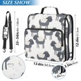 thumbnail image 3 of ALAZA Zipper Binder Cute Sheep 3 Ring Trapper Keeper File Folder Organizer Bag, 3 of 8