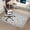 Gray Pattern, variant on Office Chair Mat for Hardwood Floor, 35" x 47", Non-Slip Desk Chair Mat, Gray