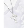 thumbnail image 3 of 2 Pcs Celtic Cross Necklace Celtic Knot Cross Pendant Necklace Men's Infinity Celtic Cross Pendant Necklace for Men Parties Weddings and Daily Wear, 3 of 3