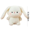 thumbnail image 3 of SIYTUAU Short Plush Rabbit Doll Desk Companion Decorative Toy Soft Stuffed Animal Figure For Table Shelf, 3 of 7