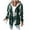 Dark Green, variant on Women's Heavyweight Fleece Shacket Jackets with Hooded, Women's Flannel Hooded Plaid 2025 Shacket Thick Coat ,Women's Plus Dark Green,Size XL