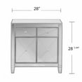 thumbnail image 2 of Glamorous Mirrored Bling Two Door Storage Accent Cabinet, 2 of 8