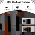 thumbnail image 3 of Cortinas opacas, color naranja Tyrot, 100% opacas, 214 x 213 cm, 2 paneles, 3 of 7