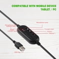 thumbnail image 4 of USB Headset with Microphone, Computer Headphones for Laptop, Lightweight PC Call Center Headset, 4 of 5
