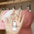 thumbnail image 3 of Mosey 5Pcs Hat Pants Storage Hanging Hook 360-degree Rotating Multipurpose Non-slip Metal Hanger Clips Closet Organization, 3 of 8