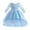 Blue, variant on Sngxgn Girls Ruffle Tiered Dress Long Sleeve Flowy A-Line Dress(White,140)