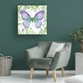 thumbnail image 3 of Canvas Wall Art - Jean Plout 'Botanical Butterfly Beauty 4' Wall Art for Living Room, Bedroom, or Office Décor by Trademark Fine Art - 18 x 18 Inches, 3 of 4