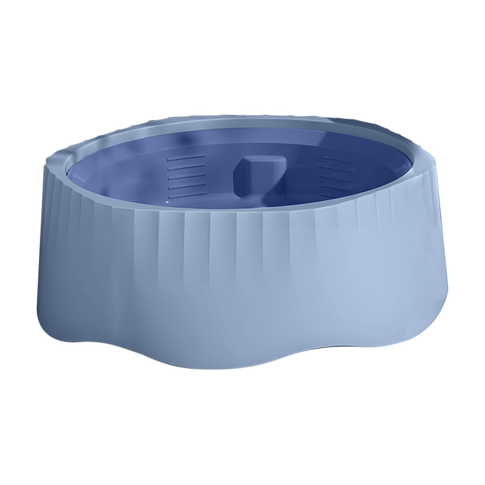 Pet Slow Feeding Bowl, Anti-Choking Bowl Switchable Anti-Slip Anti-Spill Dish for Dogs and Cats, Blue