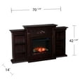 thumbnail image 3 of Tennyson Touch Screen Electric Fireplace with Bookcases, 3 of 6