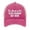 Pink#725-345, variant on Funny Slogan Washed Cotton Baseball Cap Vintage Casual Dad Hat for Women Outdoor Travel Daily Wear - 4.92" Brim Pink